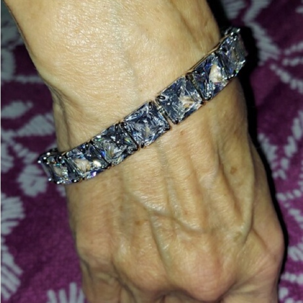 kate spade Silver Chunky Bracelet with Textured Surface